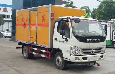 国五福田奥铃易燃液体厢式运输车