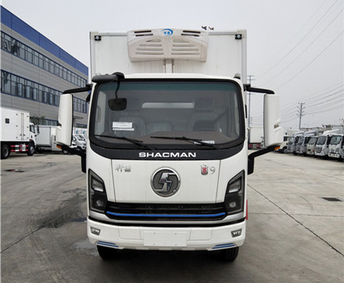 国六陕汽商用轩德4×2 翼9蓝牌冷藏车图片