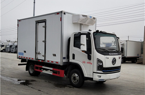 国六陕汽商用轩德4×2 翼9蓝牌冷藏车图片