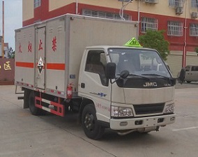 国五江铃腐蚀性物品厢式运输车