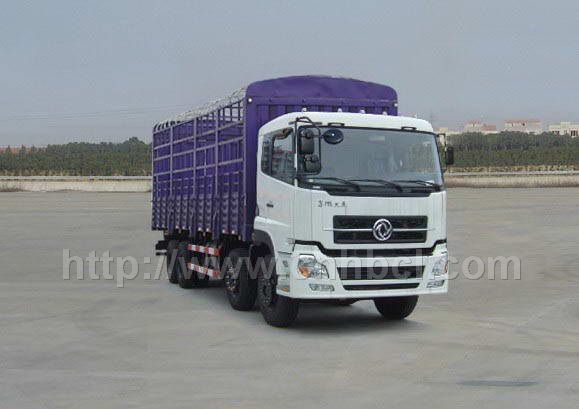 东风天龙前四后八仓栅式运输车